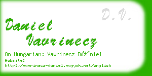 daniel vavrinecz business card